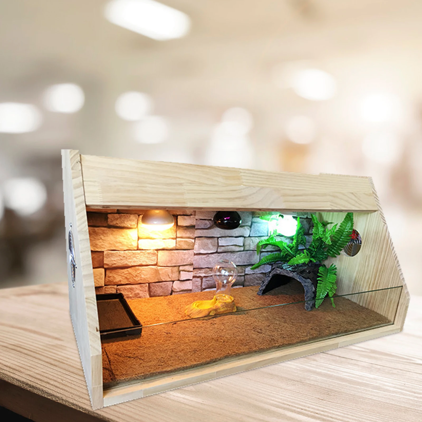 

Brick Sticker Reptile Tank Background Self Adhesive Wallpaper Terrarium Decal Decorative Pattern for DIY Scene L scaping Pet