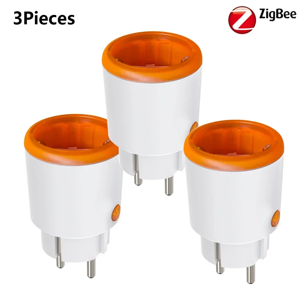 16A Smart Plug Tuya ZigBee 3.0 EU Smart Socket Energy Monitor Outlet Draadloze Voice Afstandsbediening Alexa Google Home homekit