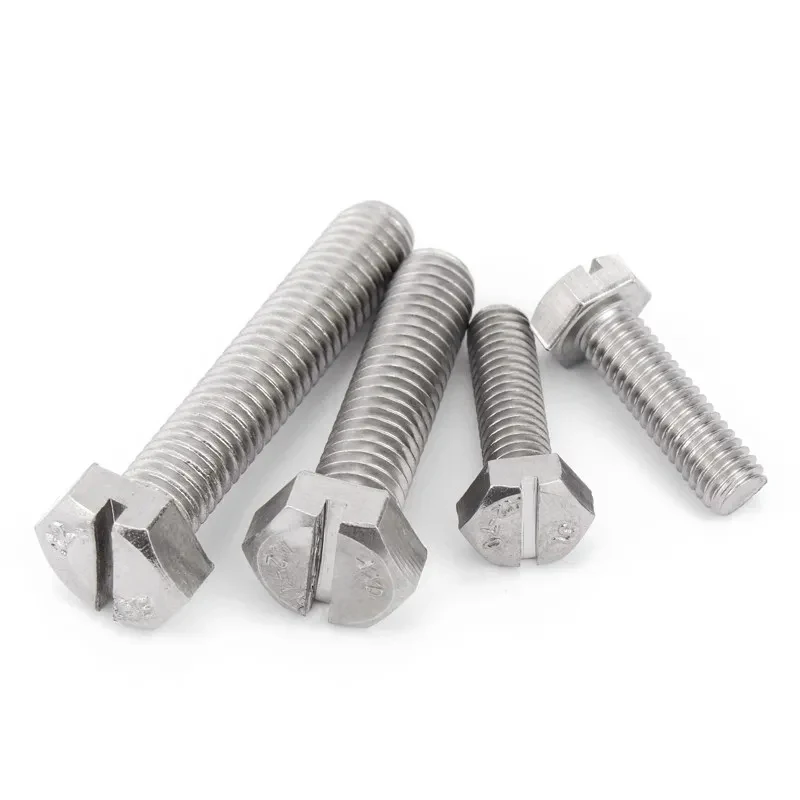 

M4 M5 M6 M8 M10 M12 M14 M16 External Slotted Hex Head Bolts 304 Stainless Steel Slotted Outer Hexagon Fastener Screws
