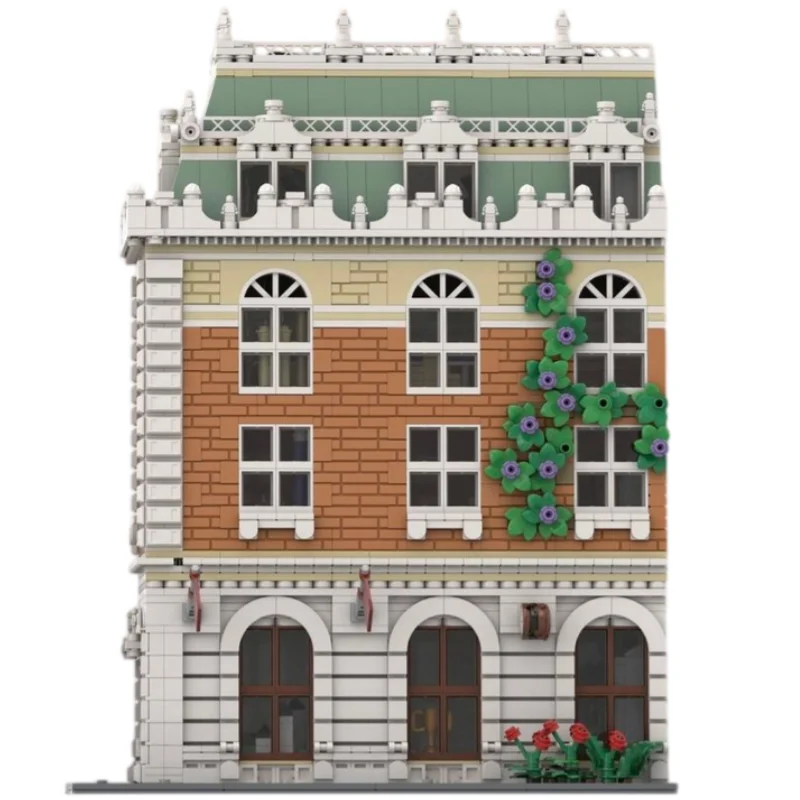 Modular Architecture School MOC Building Blocks 2295 Parts Grand City Campus Building Model DIY Brick Desktop Collectible