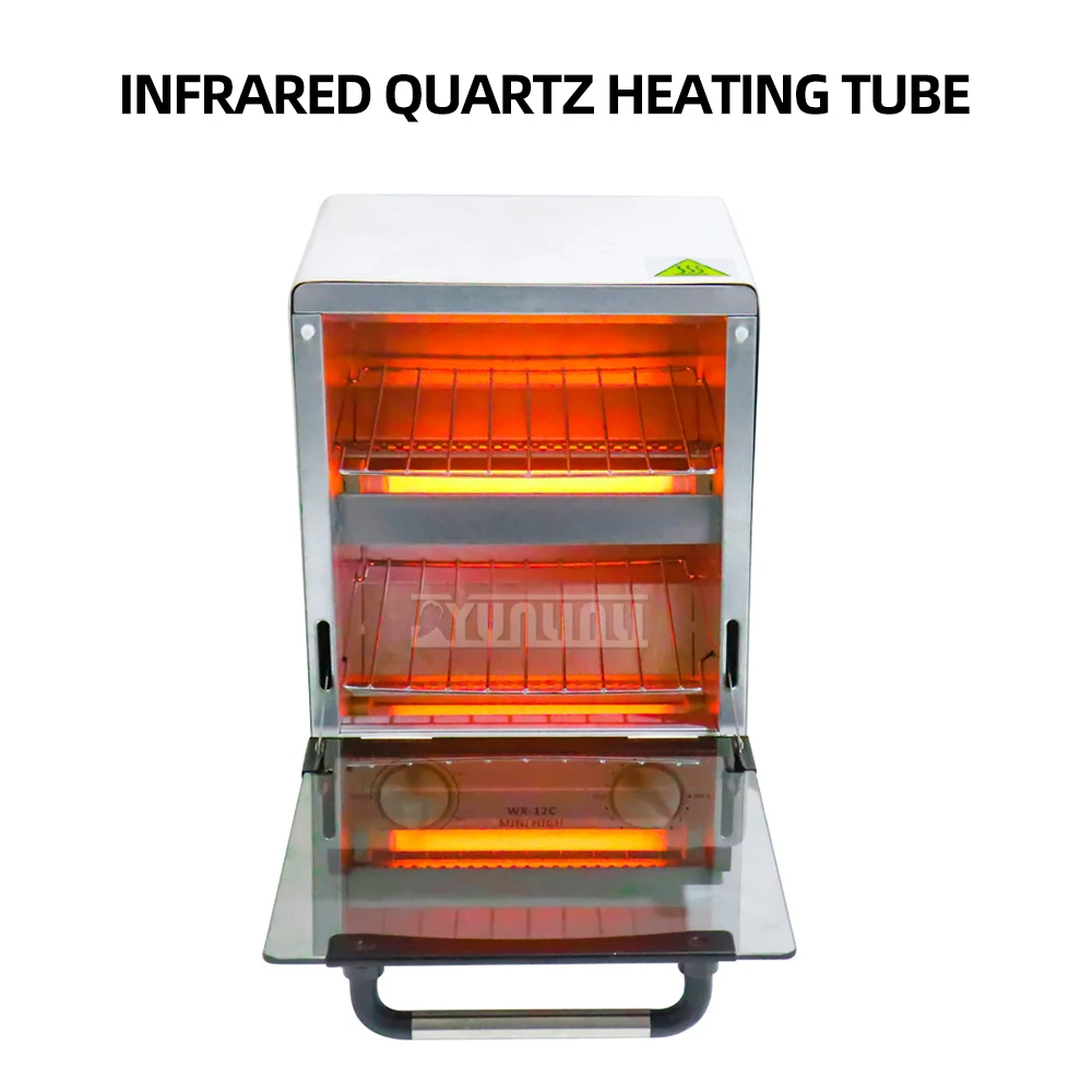 

12L Infrared High-Temperature Disinfection Cabinet for Beauty, Dental, Nail Tools, Underwear, Stainless Steel Disinfection Box