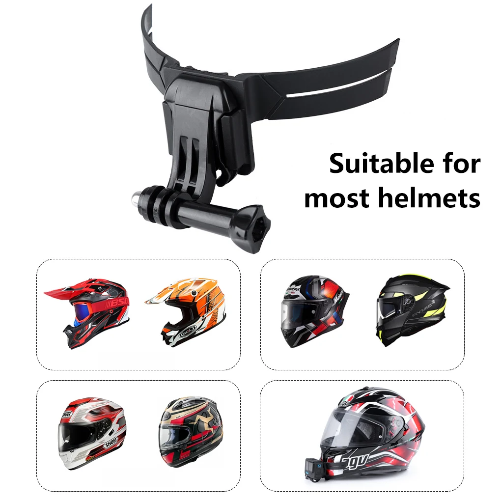 Motorcycle Helmet Adhesive Camera Mount Motorbike Hat Chin Bracket Support Holder Outdoor Cycling Supplies Replacement for GoPro