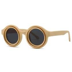 Fashion Vintage Round Sunglasses Women For Men Sun Glasses Punk Shades Luxury Brand Designer Classic Steampunk Shades UV400