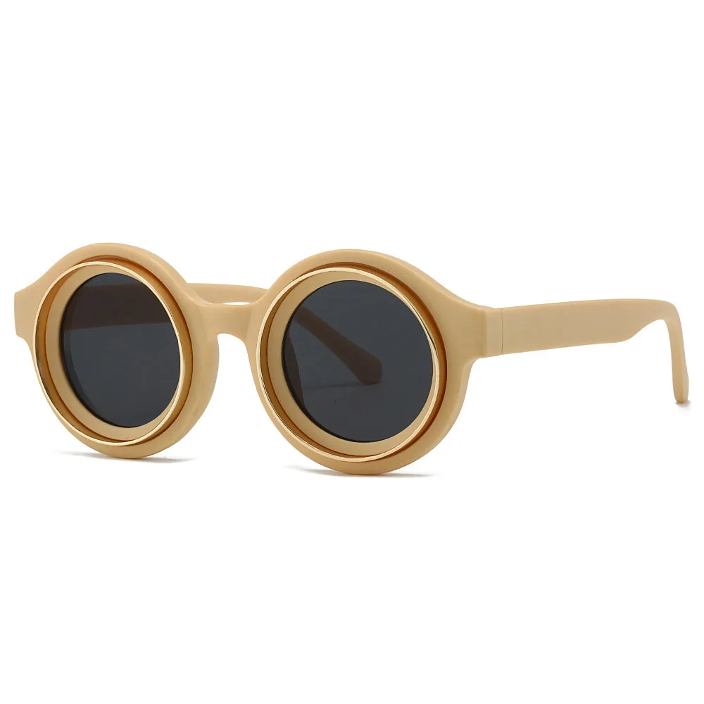 Moda Vintage okrągłe okulary przeciwsłoneczne damskie dla mężczyzn okulary przeciwsłoneczne Punk Shades luksusowy marka projektant klasyczne Steampunk odcienie UV400
