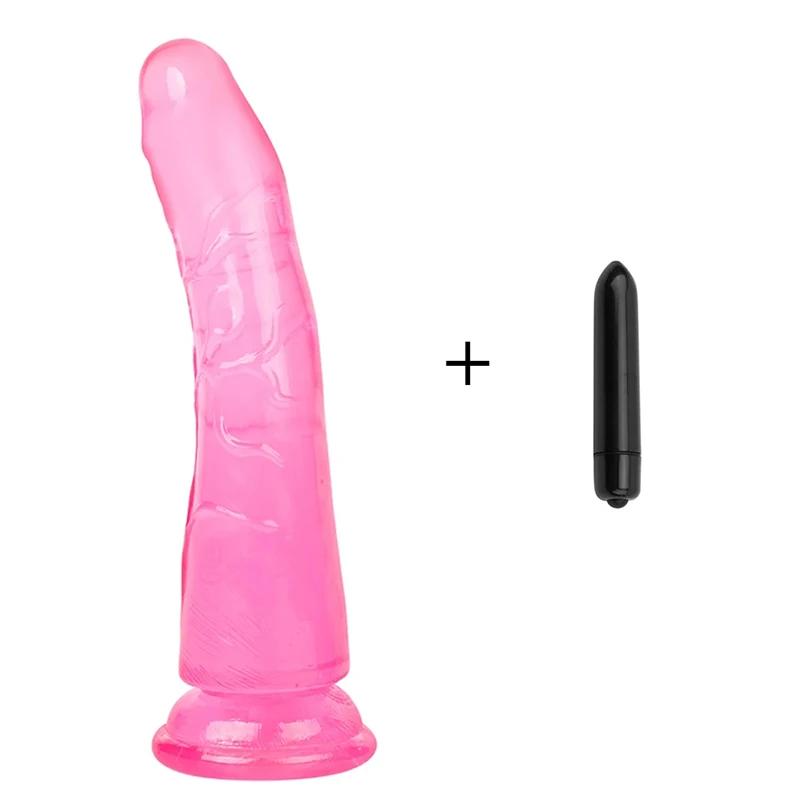 Realistic Dildo With Suction Cup Huge Jelly Bullet Vibrator Sex Toys for Woman Men Dick Big Penis Anal Butt Plug Erotic Sex Shop