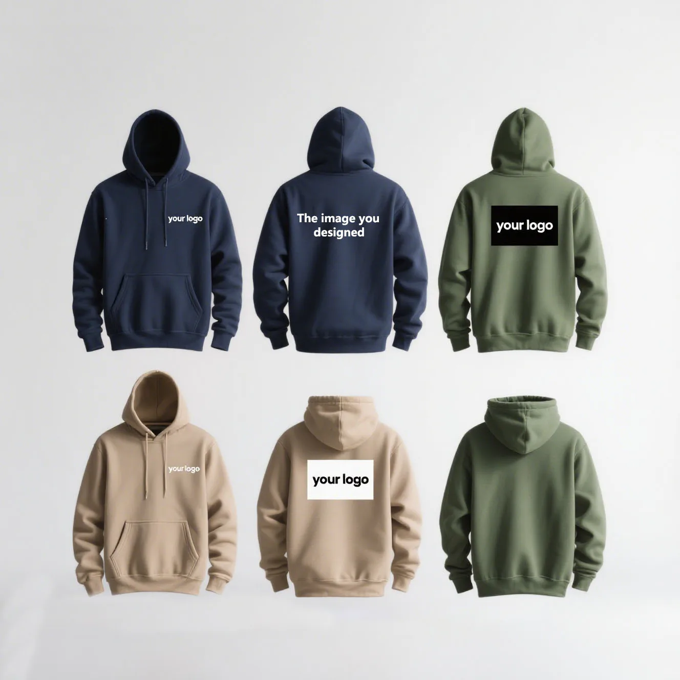 

Men's And Women's Custom Printed Hooded Sweatshirt Loose Casual Hooded Long Sleeved Sweater Personalized Street Fashion Top