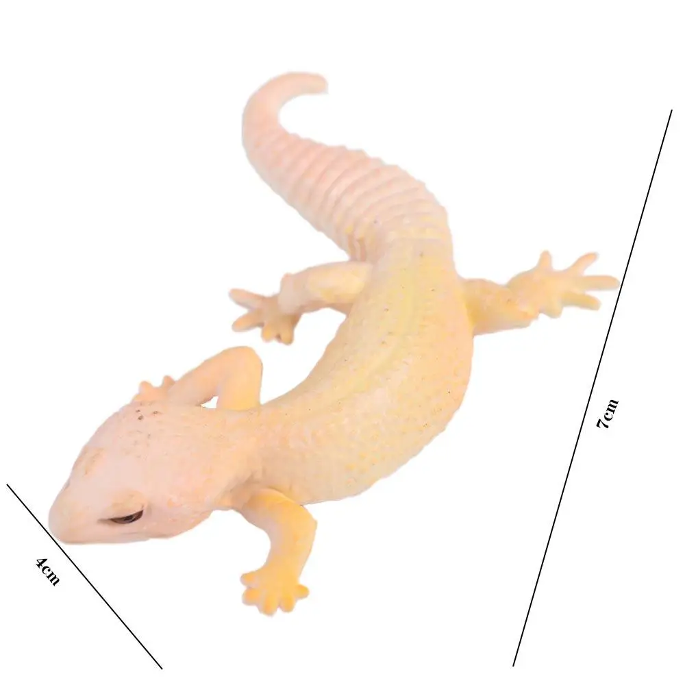 Gecko Prank Props จําลอง Lizard ตัวเลขความรู้ความเข้าใจของเล่นตุ๊กตาสัตว์รูปสัตว์ของเล่นเกมครอบครัว Lizards Action Model