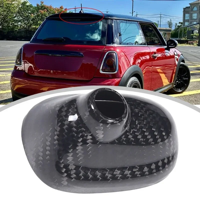 

High Quality Carbon Fiber Antenna Base Cover For Mini For Cooper R55 R56 Perfect Fit and Easy Installation