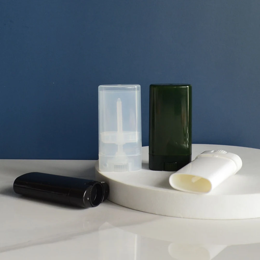 

Empty Lipstick Tubes Oval Flat Vial Containers Portable Lip Gloss Tube Tint Empty Friendly Storage