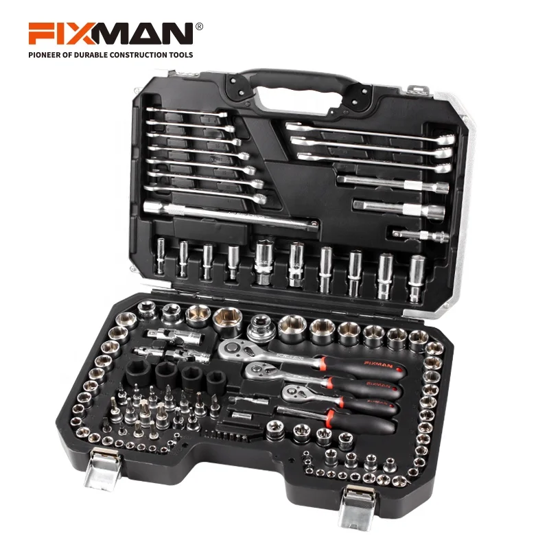 FIXMAN Hot Sale Household Machine Tool Kit 111pcs 1/2