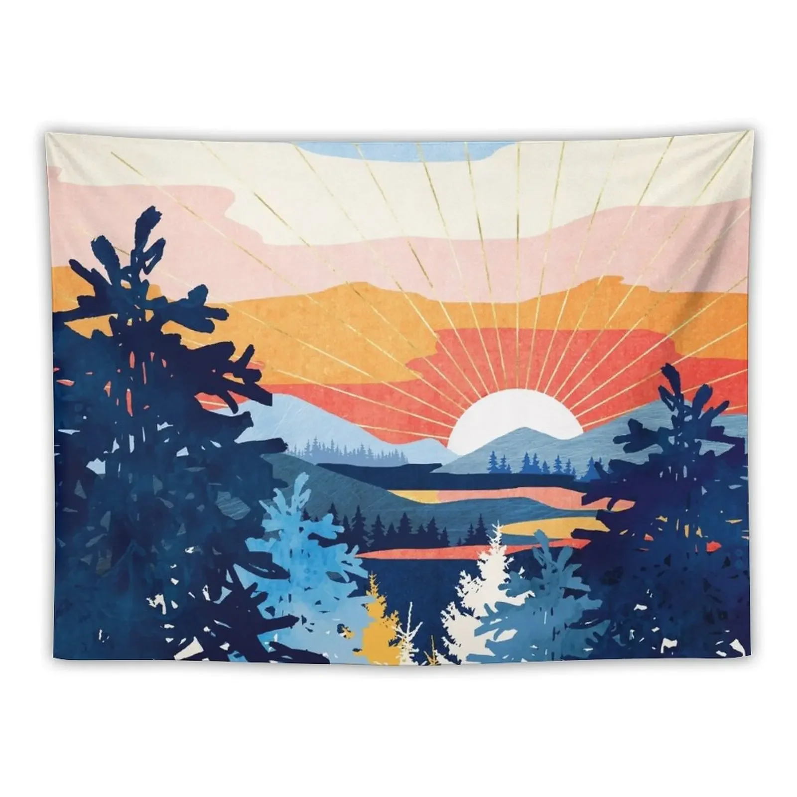 

Sunset Lake Tapestry Room Decor Aesthetic Wall Tapestries Home Decorations Tapestry