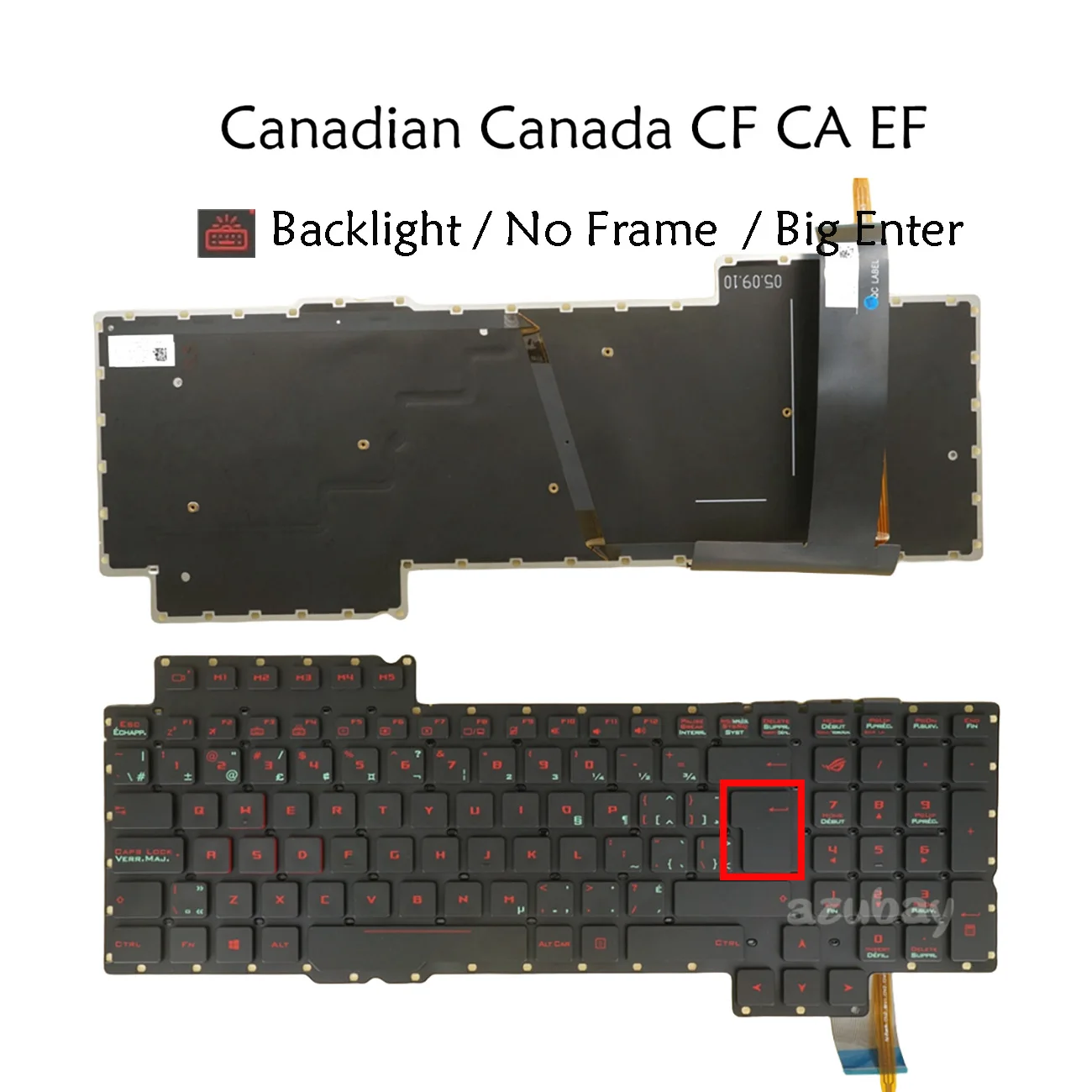 Canadian CF Red Backlight  Keyboard For Asus G752V G752VL G752VT G752VY G752VW G752VS GFX72V GFX72VL GFX72VS GFX72VT GFX72VY