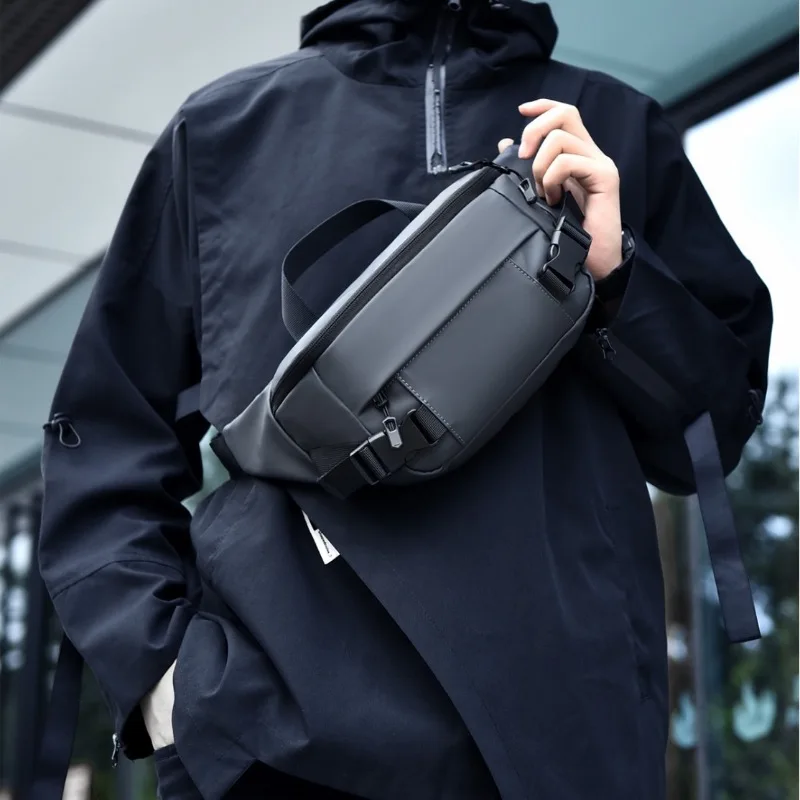 2024 New Men\'s Shoulder Crossbody High-end Outdoor Tooling Breast Bag Large Capacity Waterproof