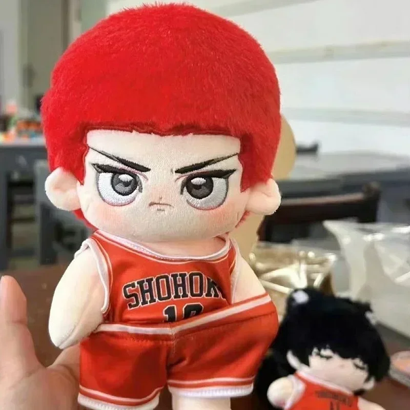 Original Cotton Doll Sakuragi Hanamichi Rukawa Kaede 20cm Super Soft Anime Doll Hot Blooded Basketball Youth Peripheral Gift