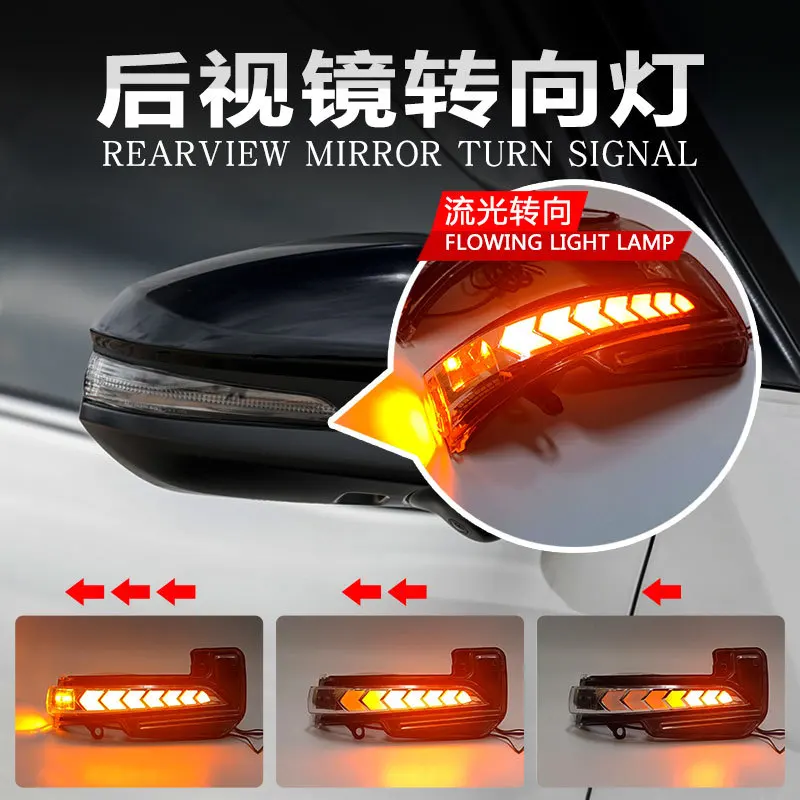 For TOYOTA HILUX GR VIGO REVO Car Rearview Mirror LED Streamer Turn Signal Daytime Running Light Side Mirror Blinker Accessory detail image 2