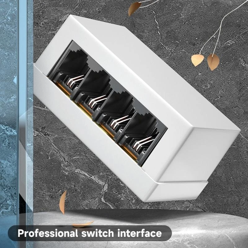 4-Way RJ45 إلى RJ11 محول Netword إلى محول الهاتف للاستخدام المنزلي والمكتبي للاتصالات واضحة وموثوقة #6