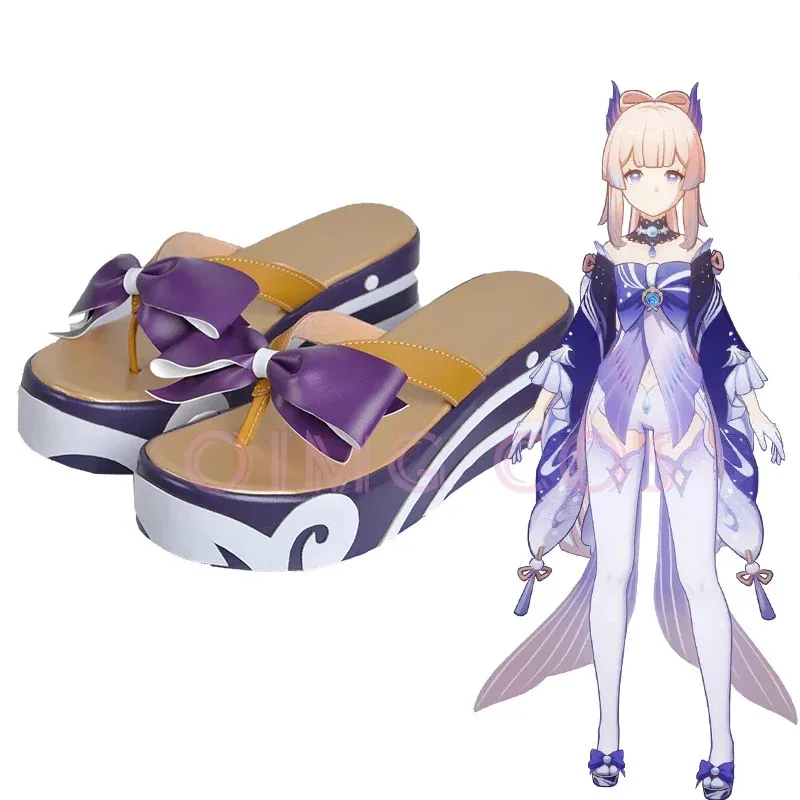 

Genshin Impact Sangonomiya Kokomi Cosplay Shoes Anime Chinese Style Halloween for men Game