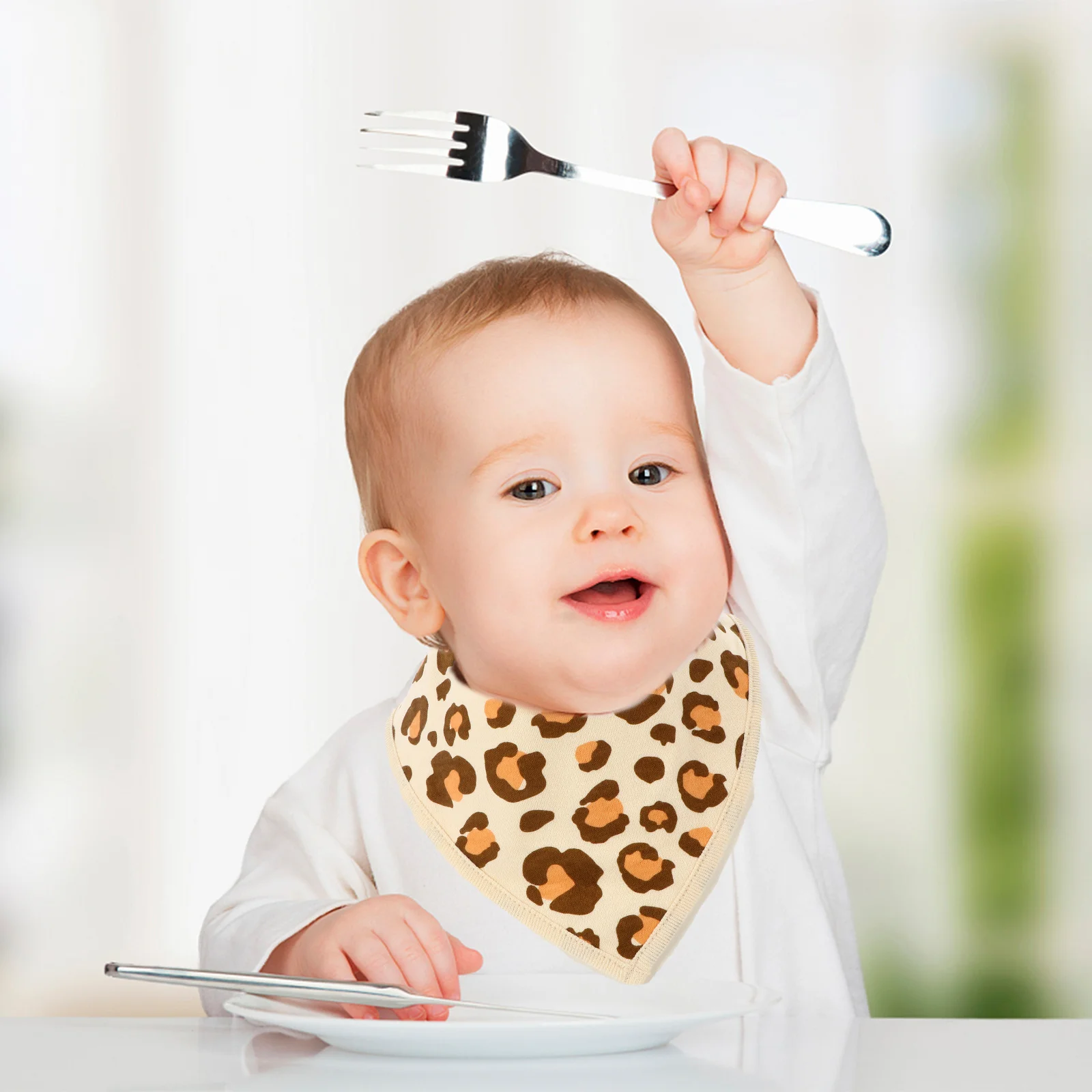 

3Pcs Waterproof Baby Bibs Soft Cotton Newborn Saliva Towel Adjustable Strap Infant Feeding Drooling Scarf Baby Bib