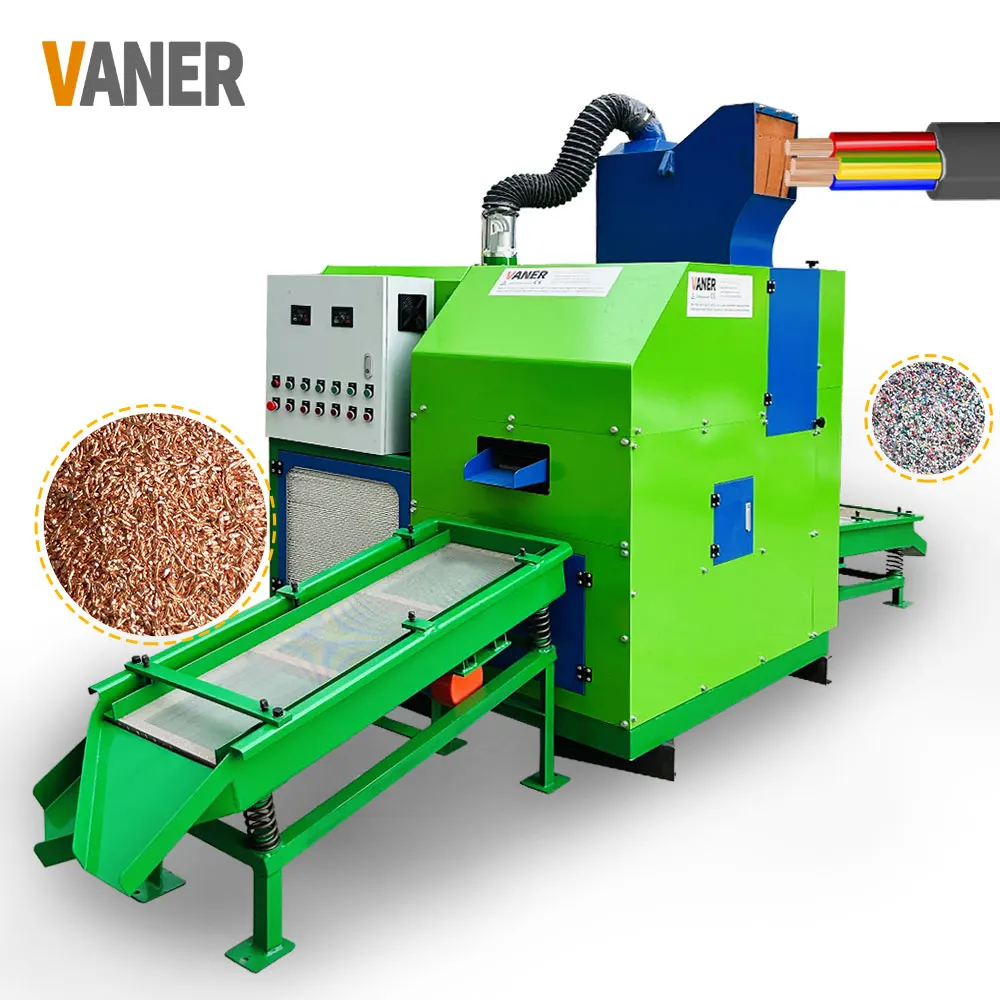 2026 VANER Equipment Good  Seller V-C06  Heavy Wire Scrap Cable Granulator Recycling Machine Get Copper Granular With High