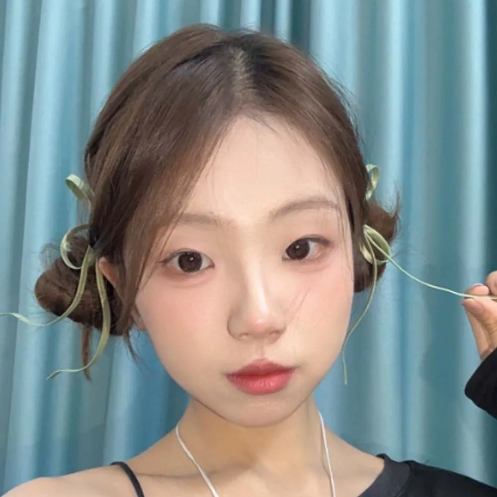 1 Pair 3D Satin Ribbon Bow Barrettes Flowing Silky Chinese Bow Hairpins Secure Flowery Side Hair Clip Holiday