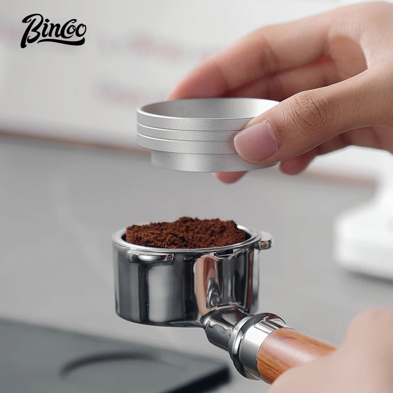 Bincoo Coffee Powder Receiving Ring Magnetically Absorbs Anti-Flying Powder Inner Card 51/53/58mm Universal Italian Handle Alumi