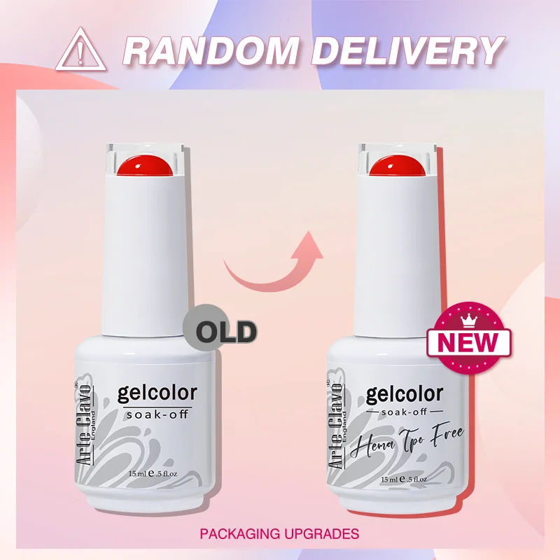 Arte Clavo 15ml Rose Red Color Series Gel Nail Polish Hot Sale Long Lasting Soak Off Varnish Hybrid Nail Art Top Bsae Maincure