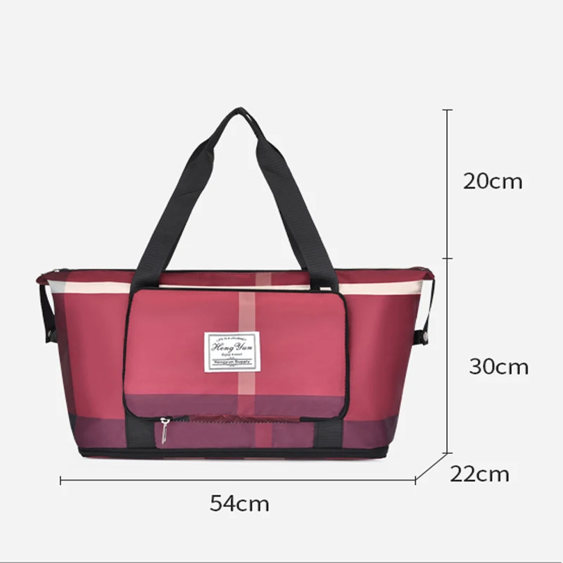 Travel Bag for Women Waterproof Oxford Large Crossbody Bags Waterproof Casual Gym Tote Backpacks Sports Yoga Luggage Handbag