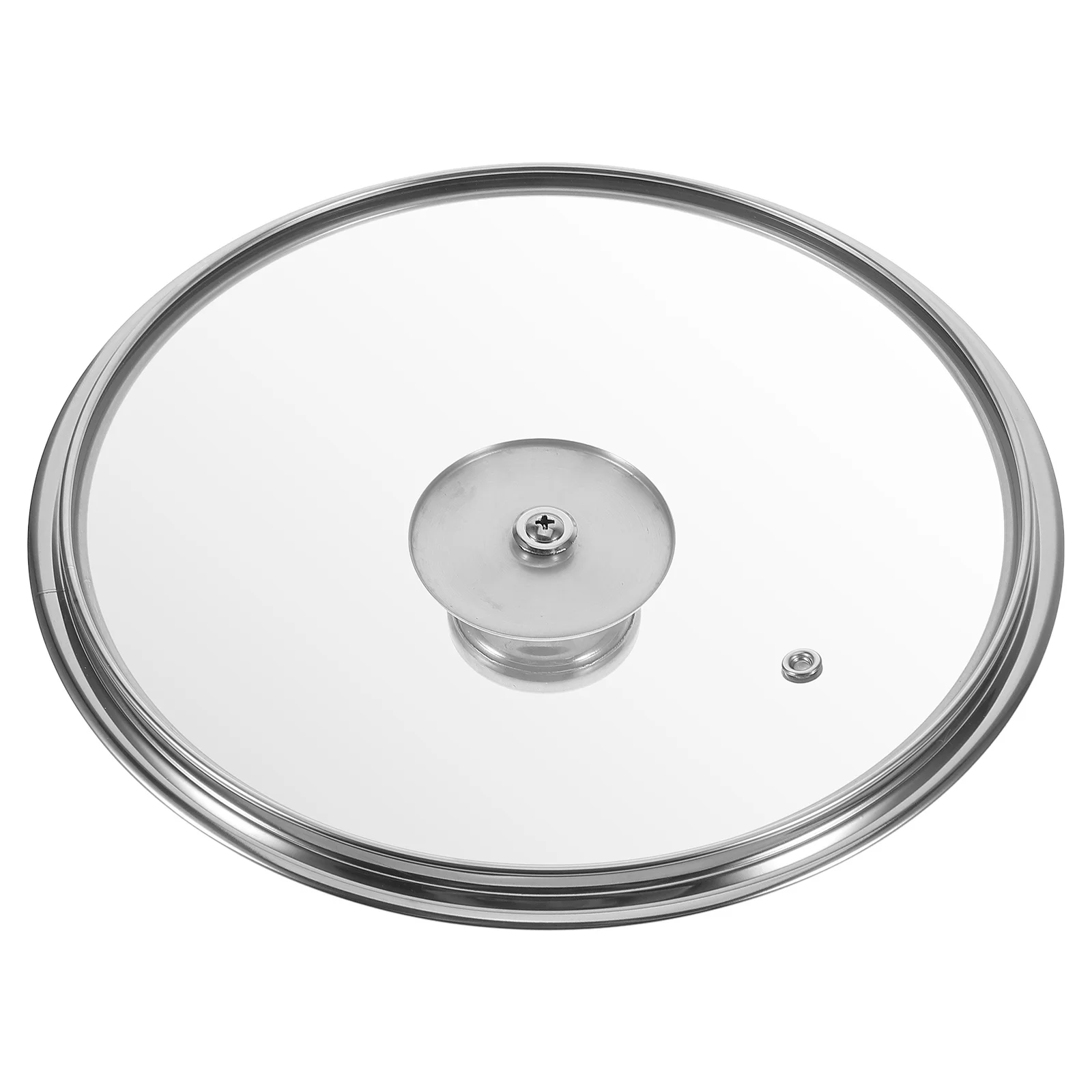 

Universal Tempered Glass Lid Stainless Steel Rim for Pots Pans Cookware Resistant Breakage Easy Clean Silicone Seal