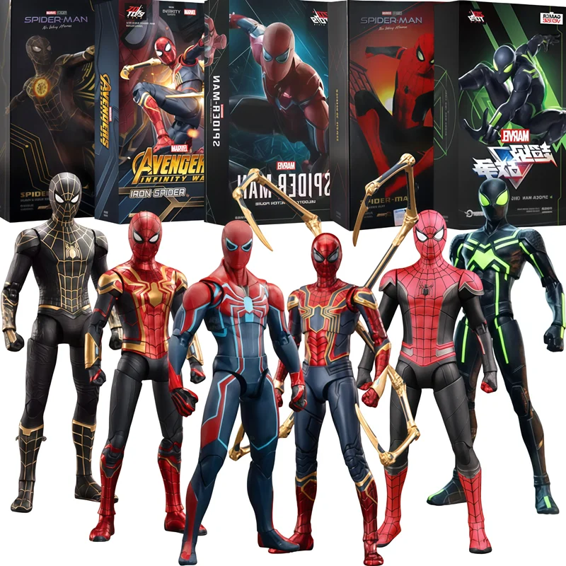 Original ZD PS4 Spider Man Anime Peter Parker or noir figurine modèle bureau ornement Garage Kit cadeaux d'anniversaire