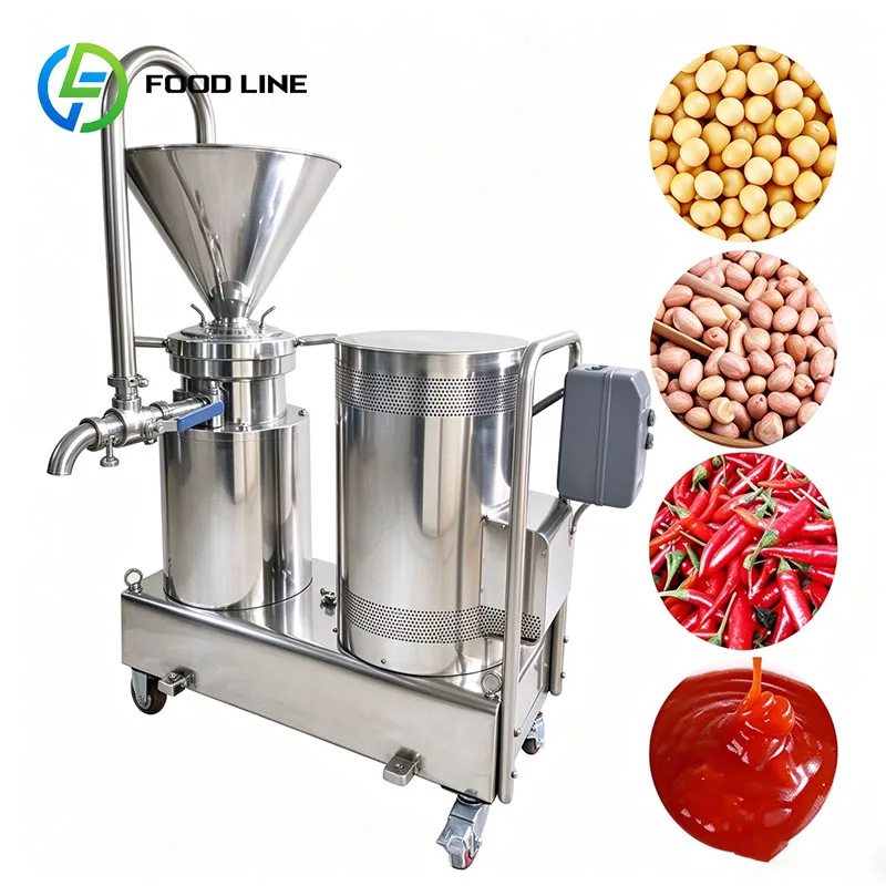 Food Colloid Mill Nut Grinder Peanut Butter Machine Sesame Tahini Fruit Puree Jam Customized