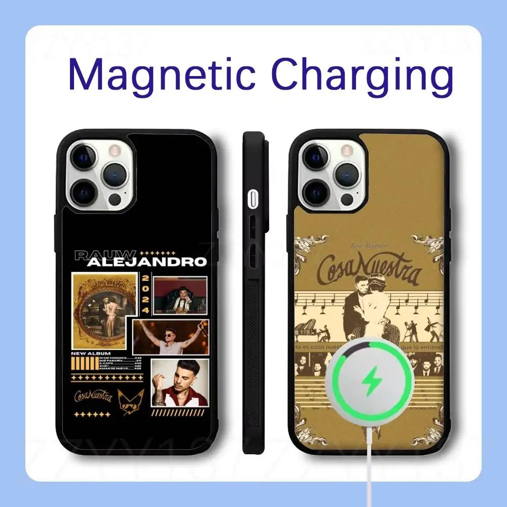 

R-Rauw A-Alejandro Rapper Phone Case For iPhone 17,16,15,14,13,12,11,Pro,Max,Plus,Air,Mini,SE Magsafe Magnetic Wireless Charging