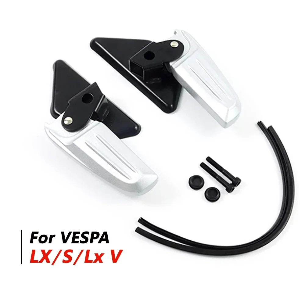 

For VESPA LX/S/Lx V 125 rear seat pedals modified with CNC aluminum alloy rear seat pedals LX125 S125 LXV125 Floorboard Kits