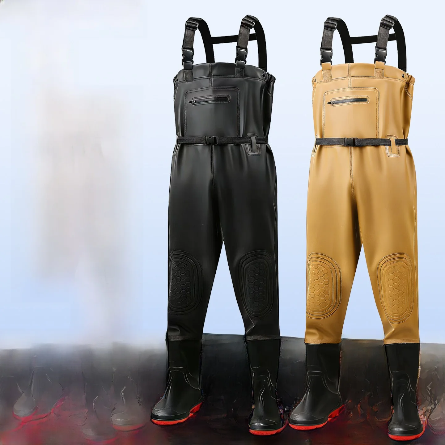 厚手防水釣りパンツ メンズ オーバーオール 防水耐摩耗性釣り服 春秋冬 シーズナルユース