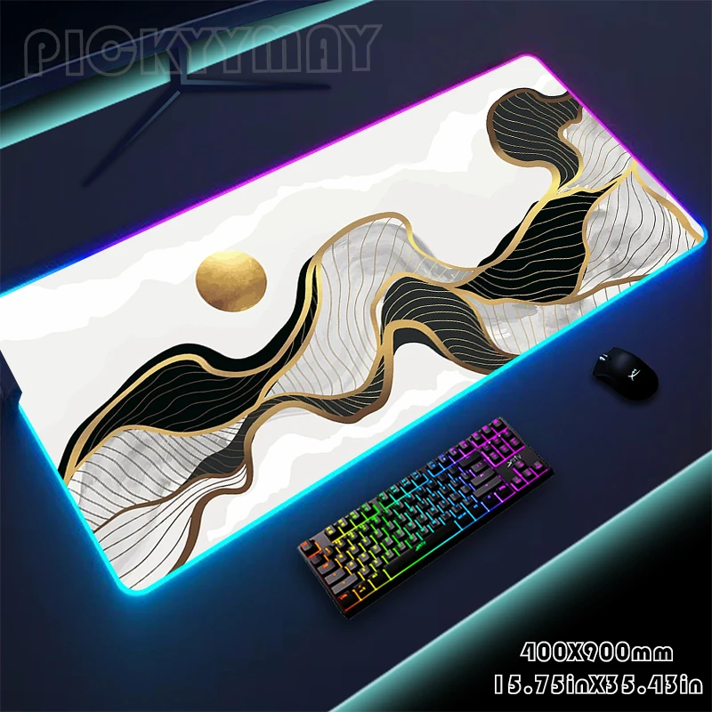 

Mousepads Art LED Gaming Desk Pad Large Backlight Desk Mat 50x100cm Gamer Mousepad RGB Mouse Pad Luminous Mouse Mat