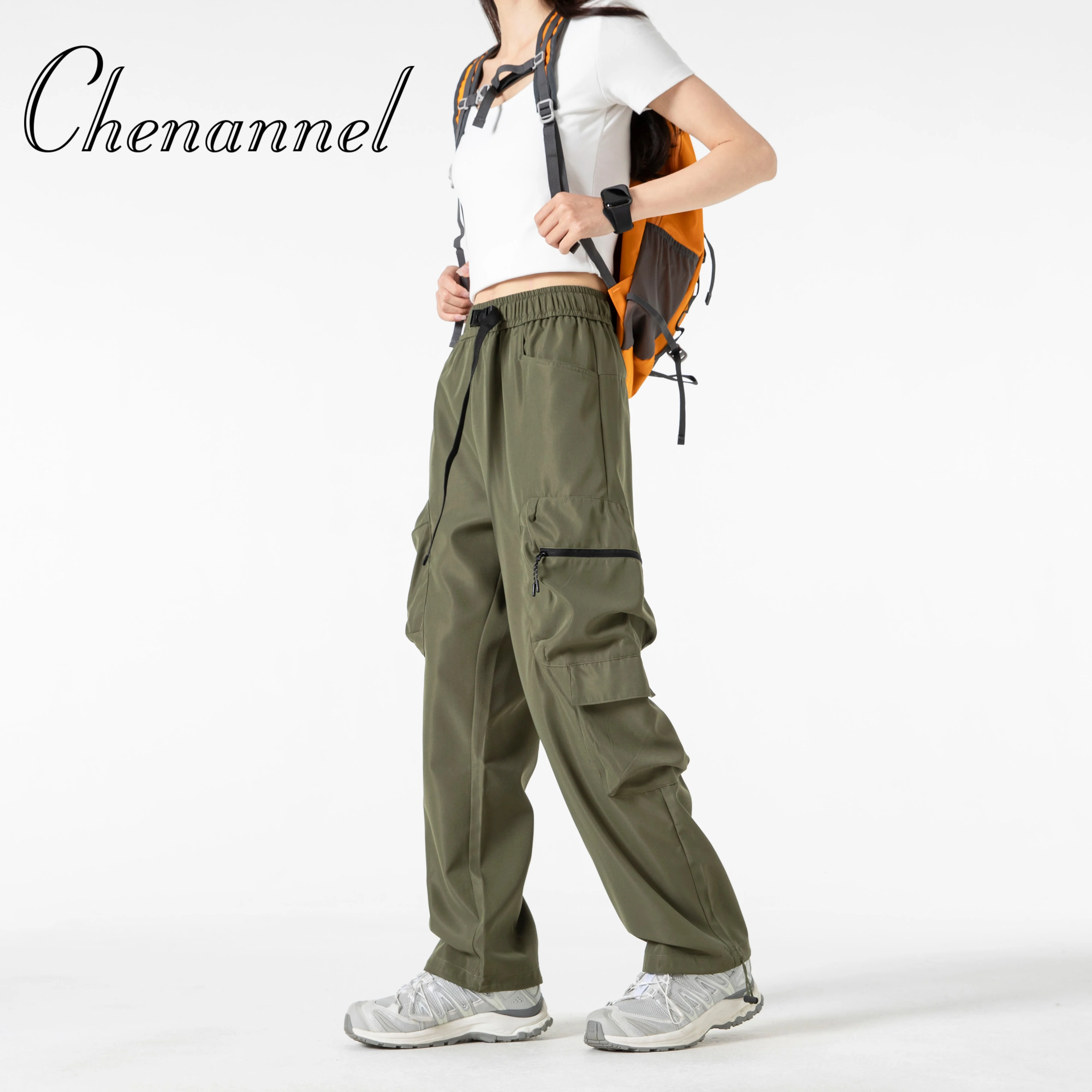 

Cargo Pants Men's Summer American Workwear Paratrooper Loose Straight Casual Long Trousers for Teenagers Trendy Hiking Men Pants