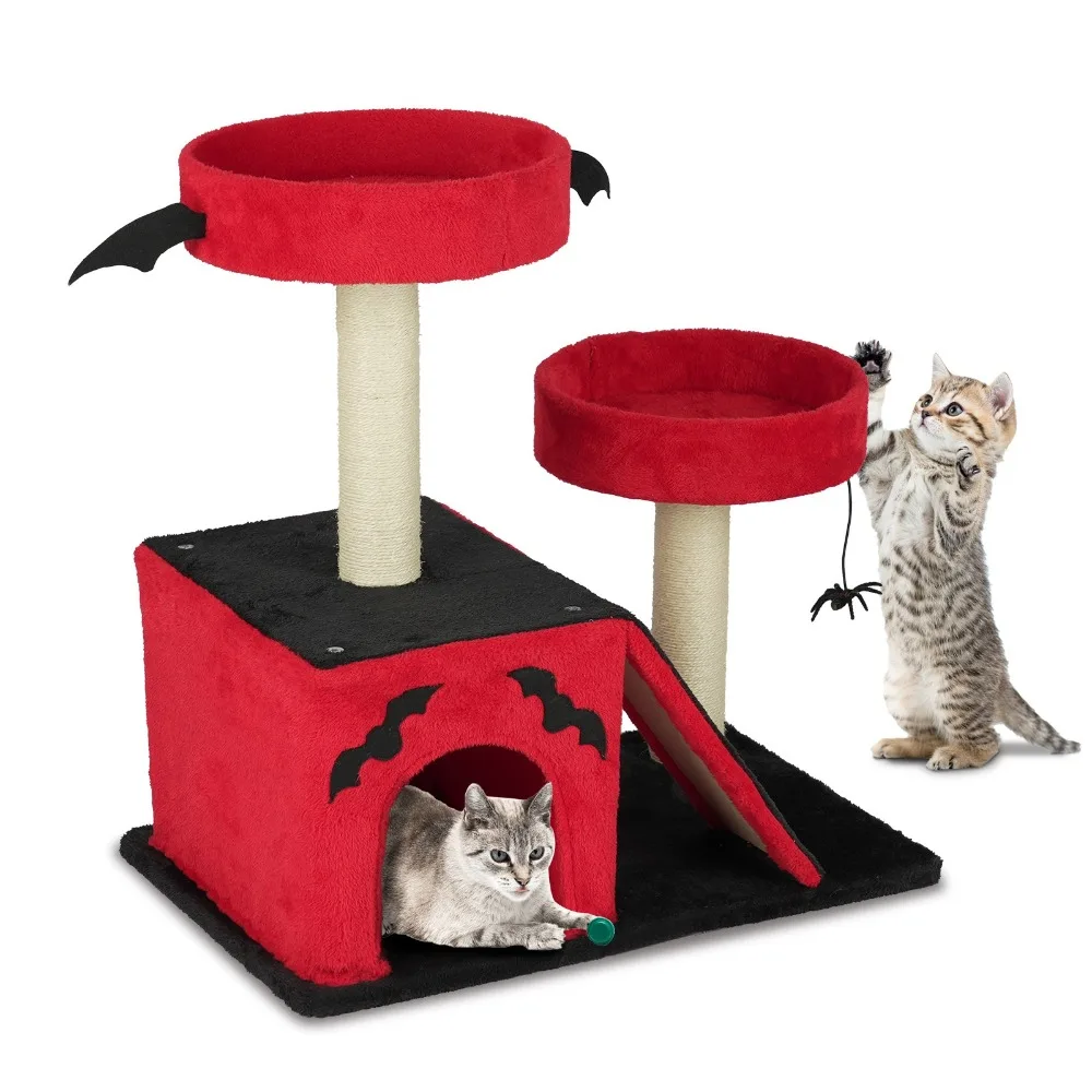 

Indoor 26inch Cat Tree, Tower with Spacious Cat Condo, Scratching Ladder
