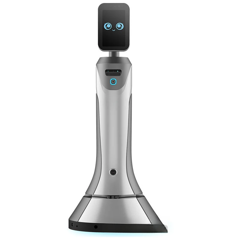 Robot che guarda il modo Reception Servizio di navigazione nella hall Grande reception intelligente di benvenuto Ricevimento automatico