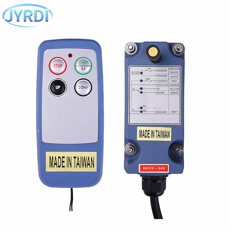 Saga L4 2 Buttons Single Speed Industrial Wireless Radio Crane Remote Control switches Hoist track Crane lift Controller
