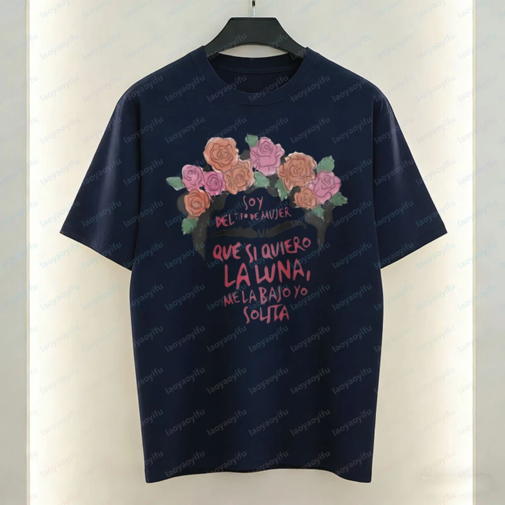 Mexican Culture Design Tee Frida Kahlo Women T-Shirt Trendy Casual Style Cotton Tops Trend Classics Nostalgia Clothes for Women view 5