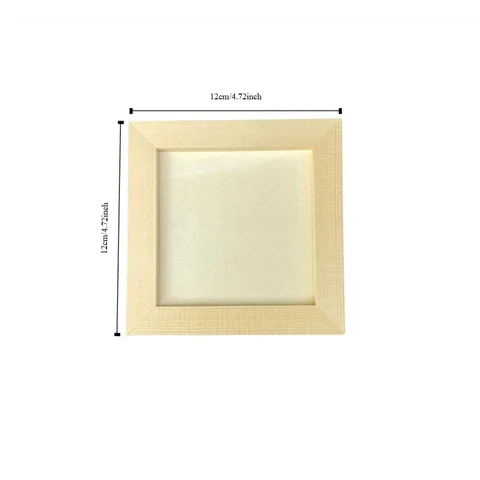 Wooden Blank Clay Frame Multi Size Creartive Picture Frame DIY Party Decor Art Puzzle Holder Children Painting Drawing