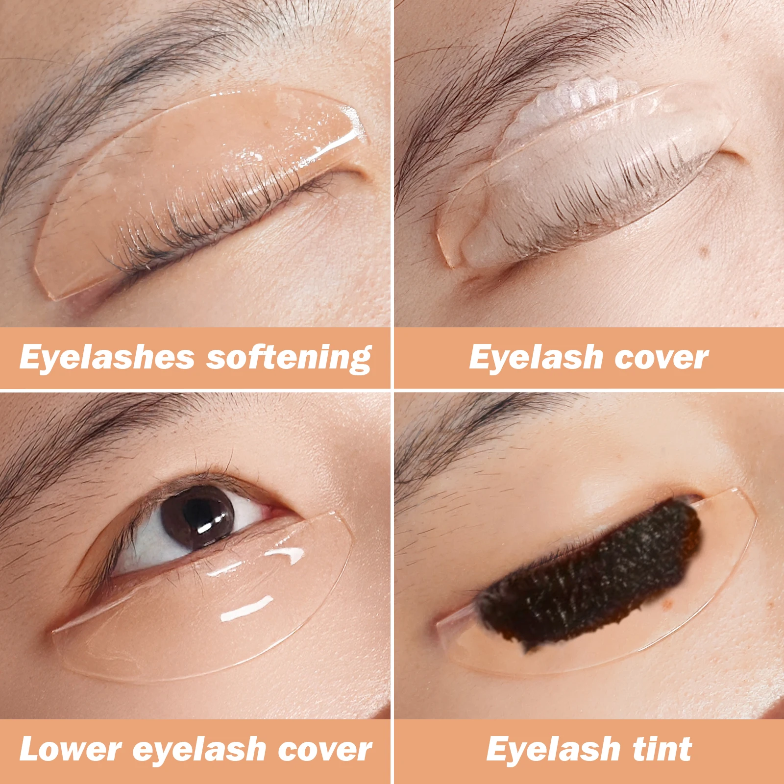 Perania silicone lash perm almofadas suavizante levantamento cílios hastes escudo auto-adesivo 3d cílios modelador acessórios ferramenta de maquiagem