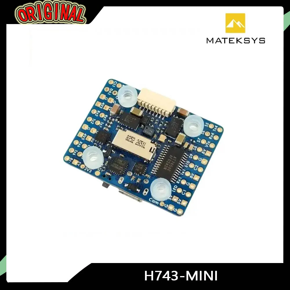 

MATEKSYS H743-MINI V3 Flight Controller | 20x20mm,ICM42688P & ICM42605, Built-in OSD, 11 PWM | 2-8S LiPo for RC FPV Racing Drone