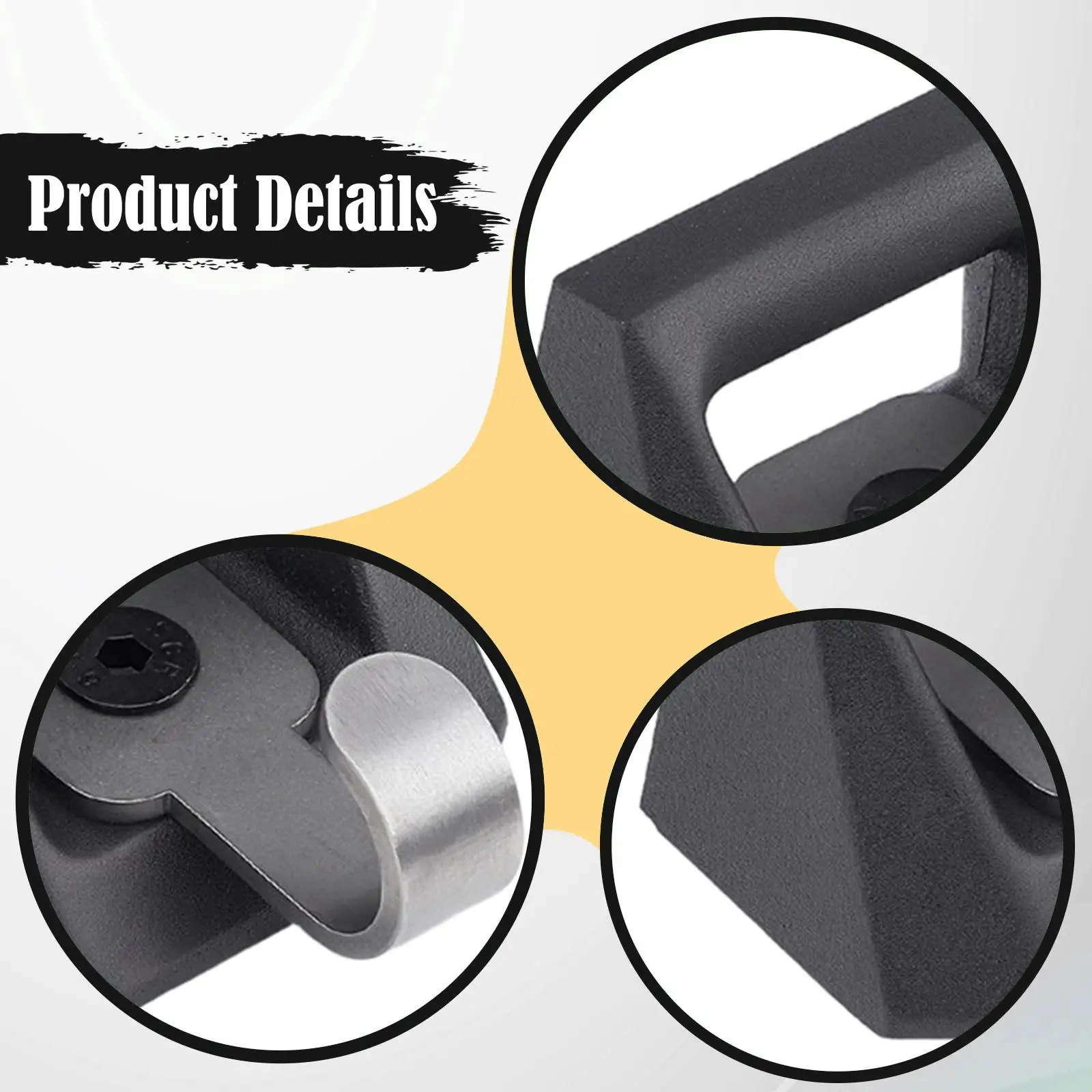 Heavy Duty Bed Rail Track Hooks Rustproof Aluminum Cleat Hooks Versatile Anchor Points for Enclosed Trailer