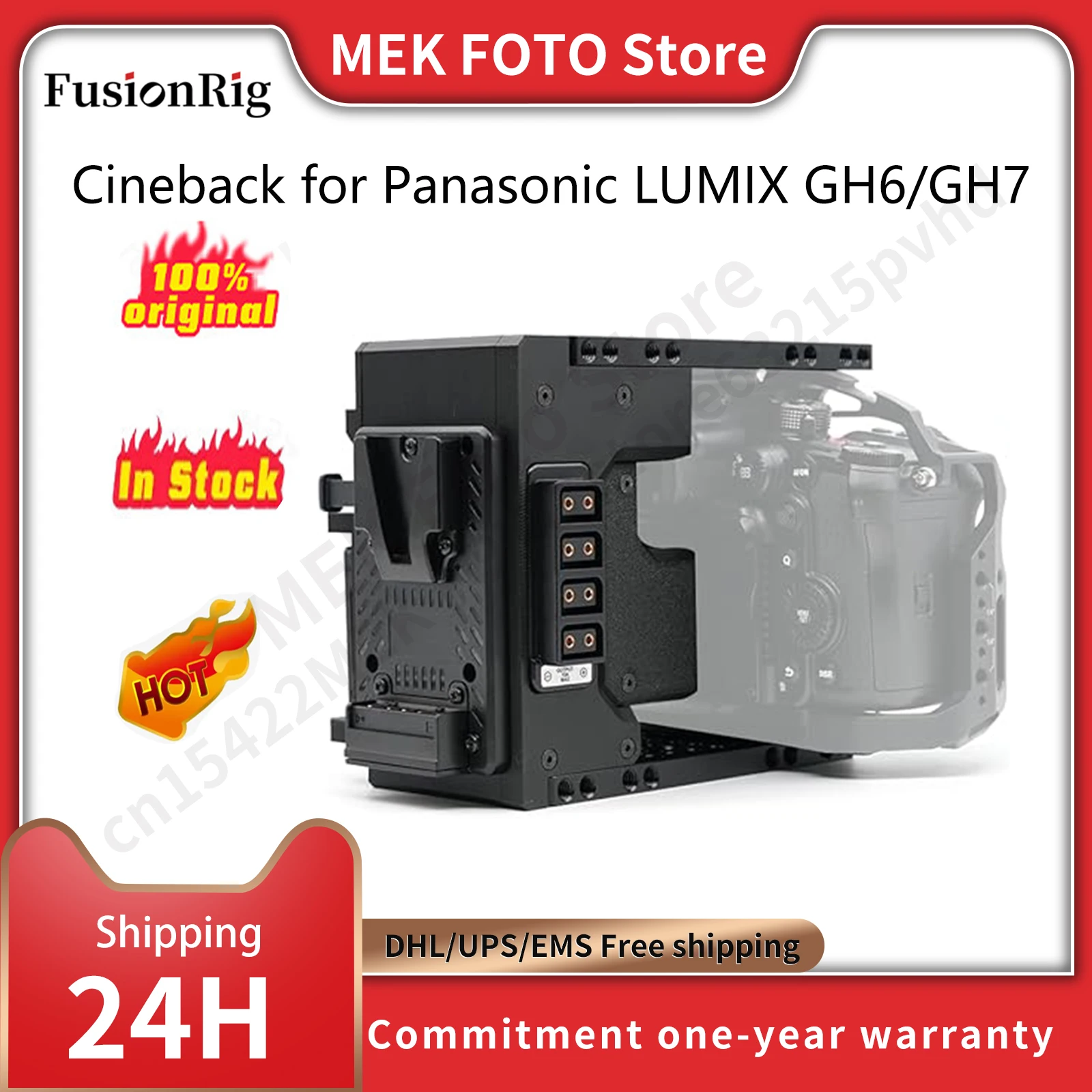 FusionRig Camera Cage Expansion Module Cineback Compatible with Panasonic LUMIX GH6/GH7