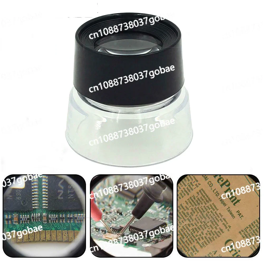 For  100pcs 10x Cylindrical Acrylic Optical High-definition Magnifier Desktop Cylindrical Magnifier 17136