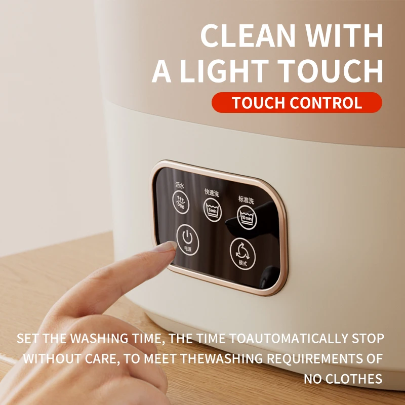 غسالة مدمجة محمولة قابلة للطي للسفر - ملابس داخلية صغيرة وجوارب وغسالة سراويل داخلية للشقق