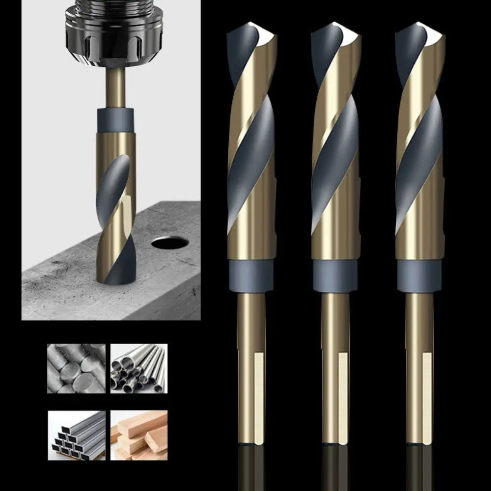 Portable 12mm-20mm Twist Drill Spiral HSS Reduced Shank Drills High Quality Round Shank Metal Hole Opener