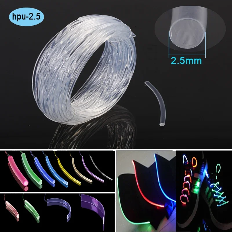 

Cheap Cost-Effective Tpu Round Transparent Color Light Guide Fiber Optic Pet Toys Shoes And Hats Dog Collar Jumping Rope Decorat