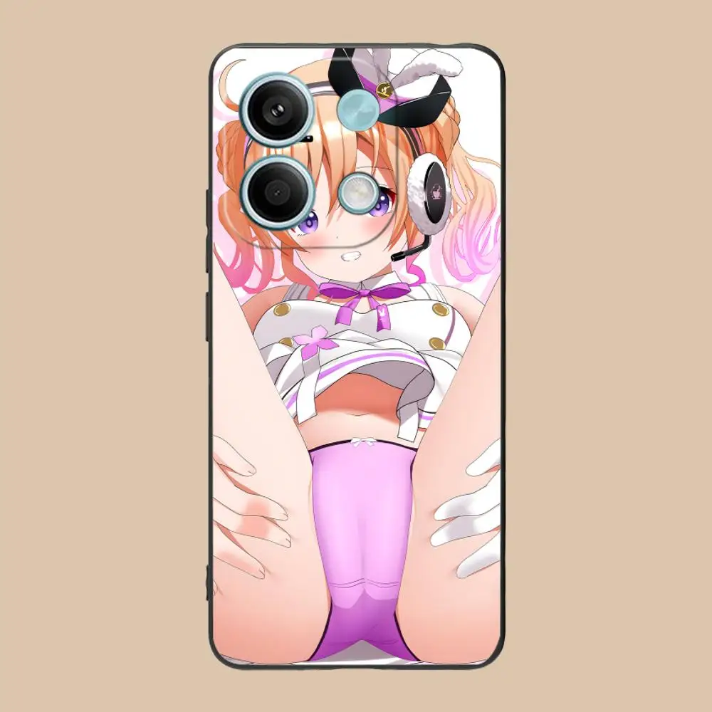 حافظة هاتف لهاتف POCO M6 M5 M4 M3 X7 X6 X5 X4 X3 F6 F5 F4 Pro GT 5G غطاء حماية مطبوع ملون فتاة هنتاي Waifu اللطيفة