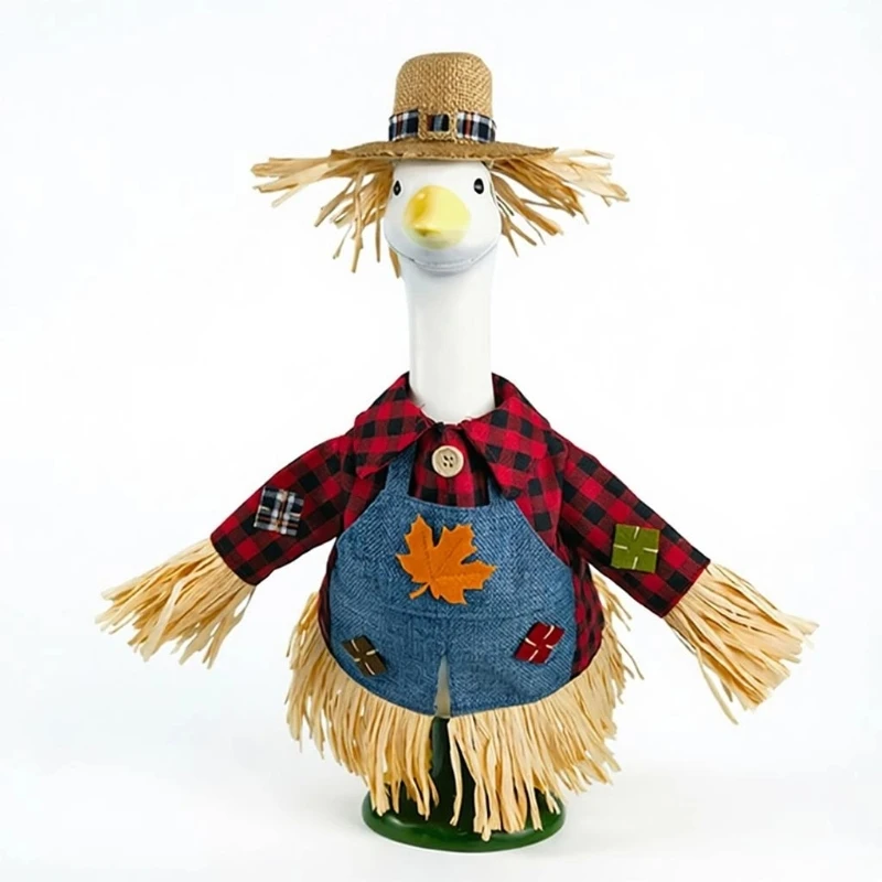 Herbst-Veranda-Statue-Kleidung für 23-Zoll-Display, Ernte-Themen-Outfit-Set, Polyesterstoff für Garten und 3XUF – Detail 1